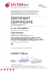 Zertifizierung Infrarot-Thermografie DIN EN ISO 9712 TT Stufe 1 